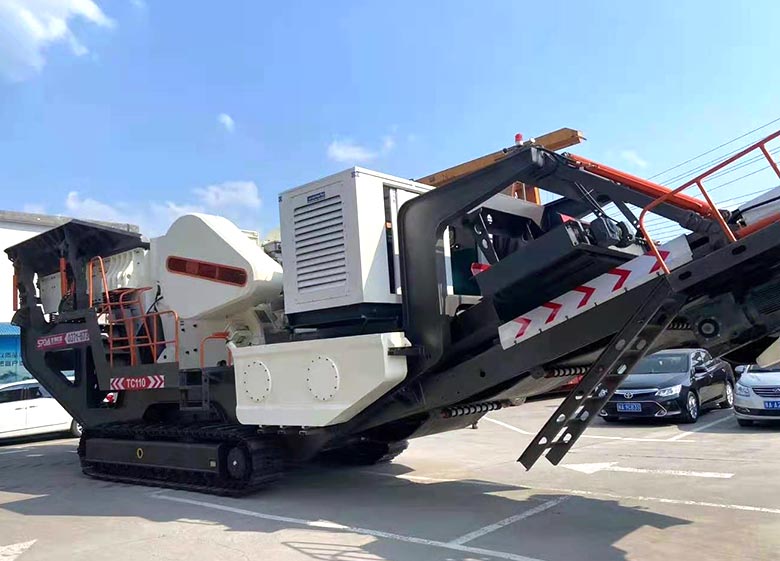 履帶式粗破移動(dòng)破碎站