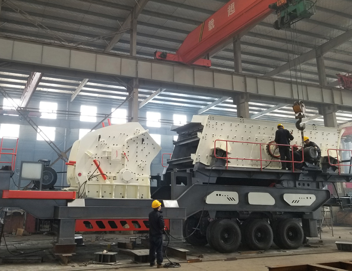 移動(dòng)式1210反擊破篩分站 移動(dòng)式1210反擊破篩分站