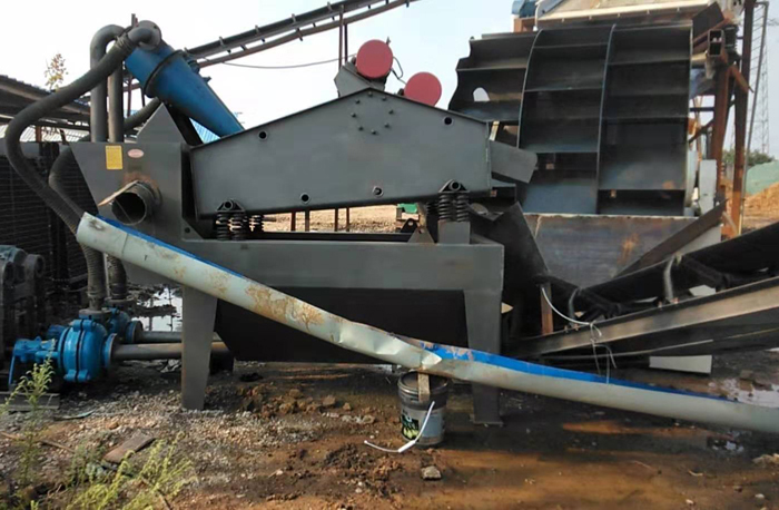 輪斗洗砂機搭配脫水篩 輪斗洗砂機搭配脫水篩