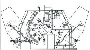 可逆式錘式破碎機(jī)結(jié)構(gòu)圖 可逆式錘式破碎機(jī)結(jié)構(gòu)圖