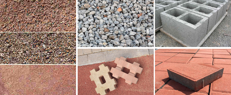 建筑垃圾粉碎后生產(chǎn)再生磚 建筑垃圾粉碎后生產(chǎn)再生磚