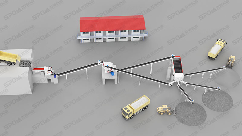 石頭磕子石子的生產(chǎn)線流程 石頭磕子石子的生產(chǎn)線流程