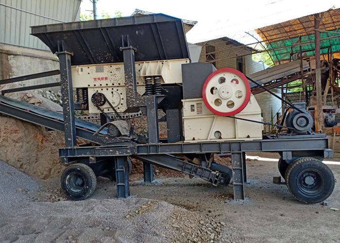 簡易小型移動粉碎石子機 簡易小型移動粉碎石子機