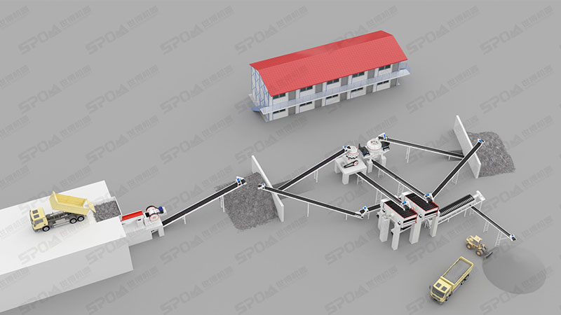 典型的破碎生產(chǎn)線 典型的破碎生產(chǎn)線