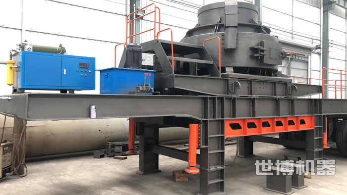 移動式河南卵制砂機生產車間 移動式河南卵制砂機生產車間