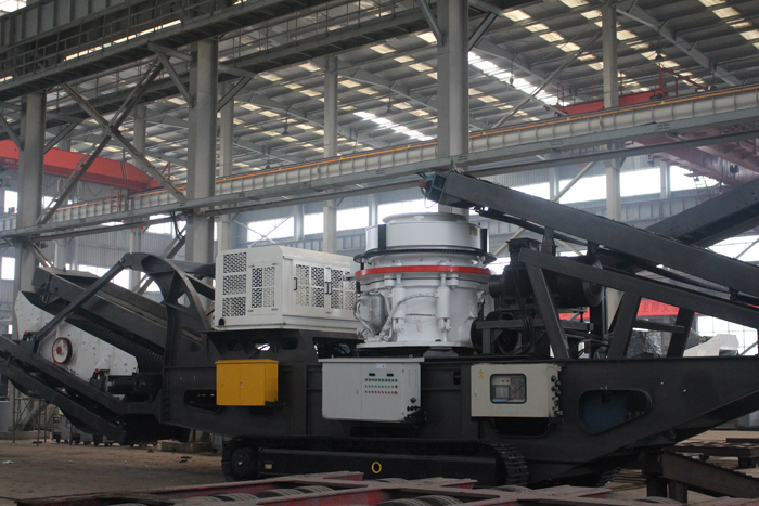 履帶式移動車搭載圓錐破 履帶式移動車搭載圓錐破