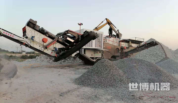 履帶式反擊破破碎石料的效果 履帶式反擊破破碎石料的效果