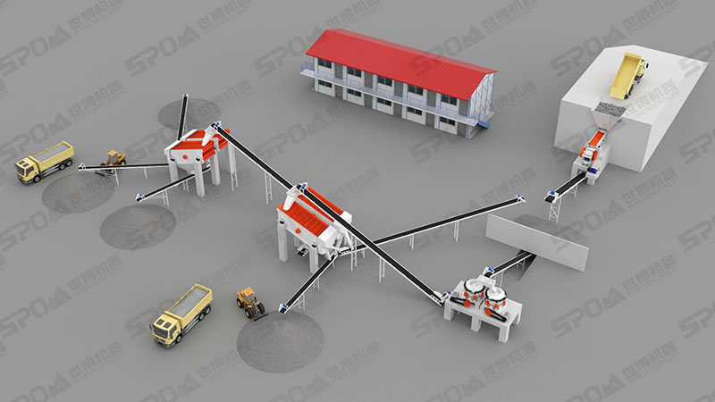 中型破碎生產(chǎn)線(顎破+雙圓錐破) 中型破碎生產(chǎn)線(顎破+雙圓錐破)