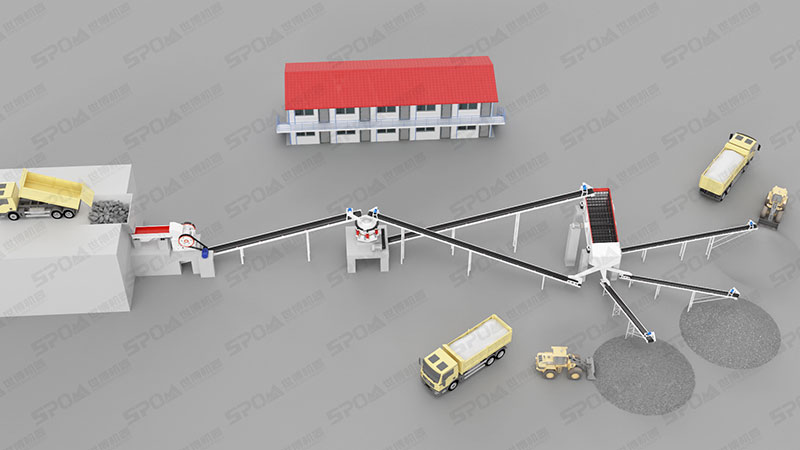 二段破碎流程圖 二段破碎流程圖