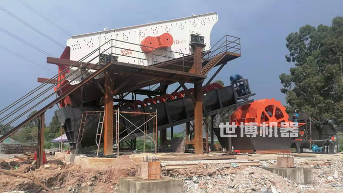 螺旋洗砂機(jī)與振動(dòng)篩 螺旋洗砂機(jī)與振動(dòng)篩