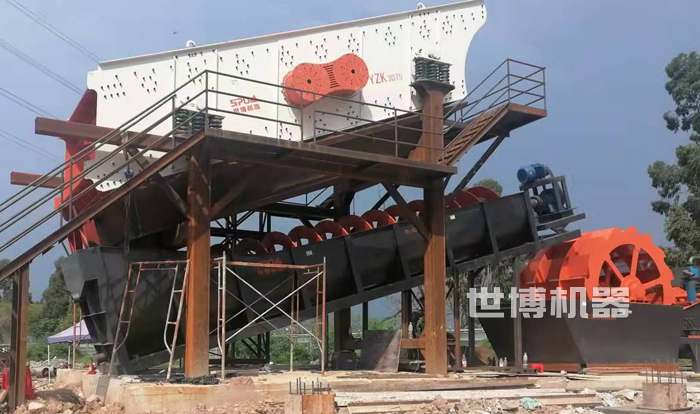 螺旋洗砂機(jī)和輪斗式洗砂機(jī)串聯(lián)使用 螺旋洗砂機(jī)和輪斗式洗砂機(jī)串聯(lián)使用