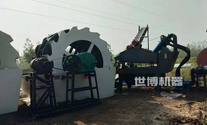 兩臺洗砂機串聯(lián)使用 兩臺洗砂機串聯(lián)使用