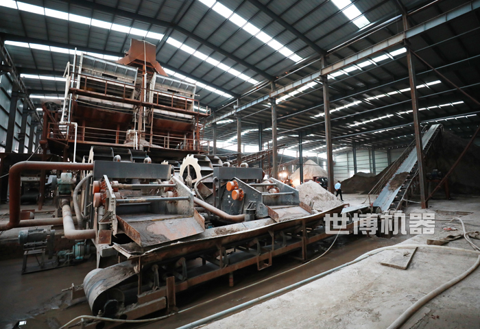 水洗砂生產(chǎn)線工作現(xiàn)場 水洗砂生產(chǎn)線工作現(xiàn)場