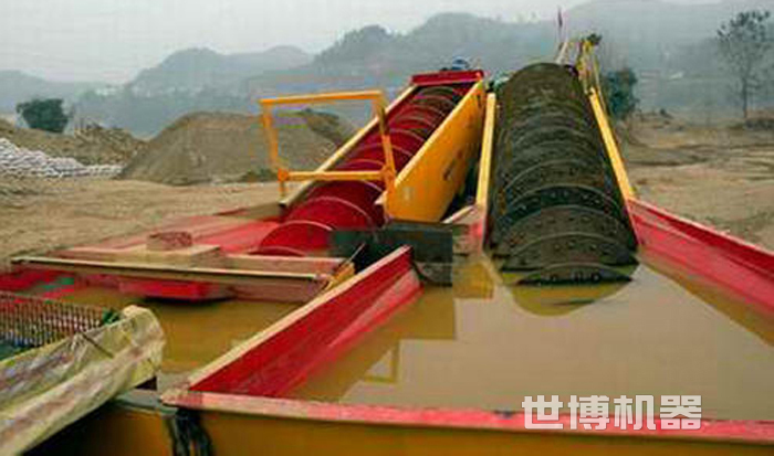 螺旋式洗沙機工作現(xiàn)場 螺旋式洗沙機工作現(xiàn)場