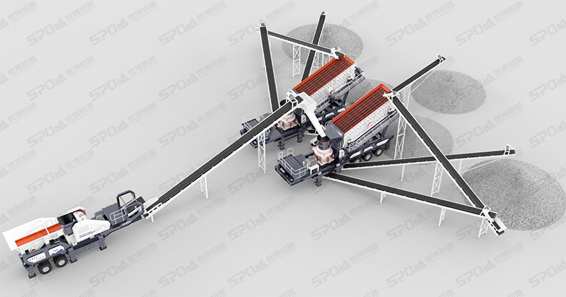 移動(dòng)式石料破碎站組成生產(chǎn)線 移動(dòng)式石料破碎站組成生產(chǎn)線