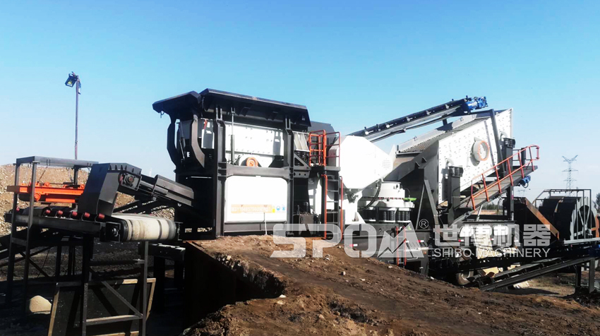 移動(dòng)四組合破碎站顎破圓錐破 移動(dòng)四組合破碎站顎破圓錐破