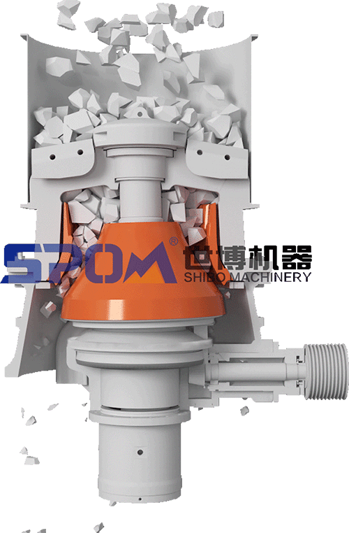 圓錐破碎機工作原理圖